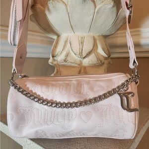 Juicy Couture Light Pink Chain Shoulder Bag